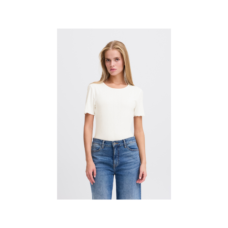 Cella Tee in Cloud Dancer by ICHI