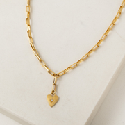 Verona Starburst Heart Necklace by Lover's Tempo