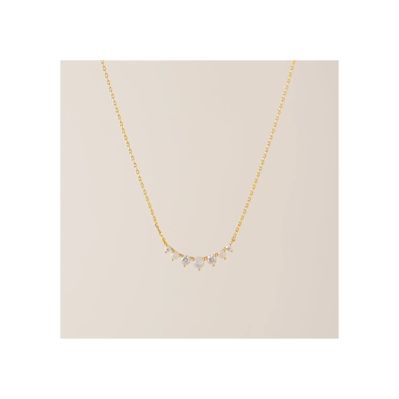 Dewdrop Necklace in White Opal by Lover's Tempo