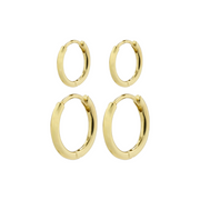 Ariella 2-in-1 Hoop Earrings in Gold by Pilgrim