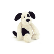 Jellycat Bashful Puppy Black & Cream Medium