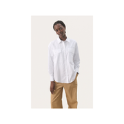Parinaz Button Down in Bright White by Part Two