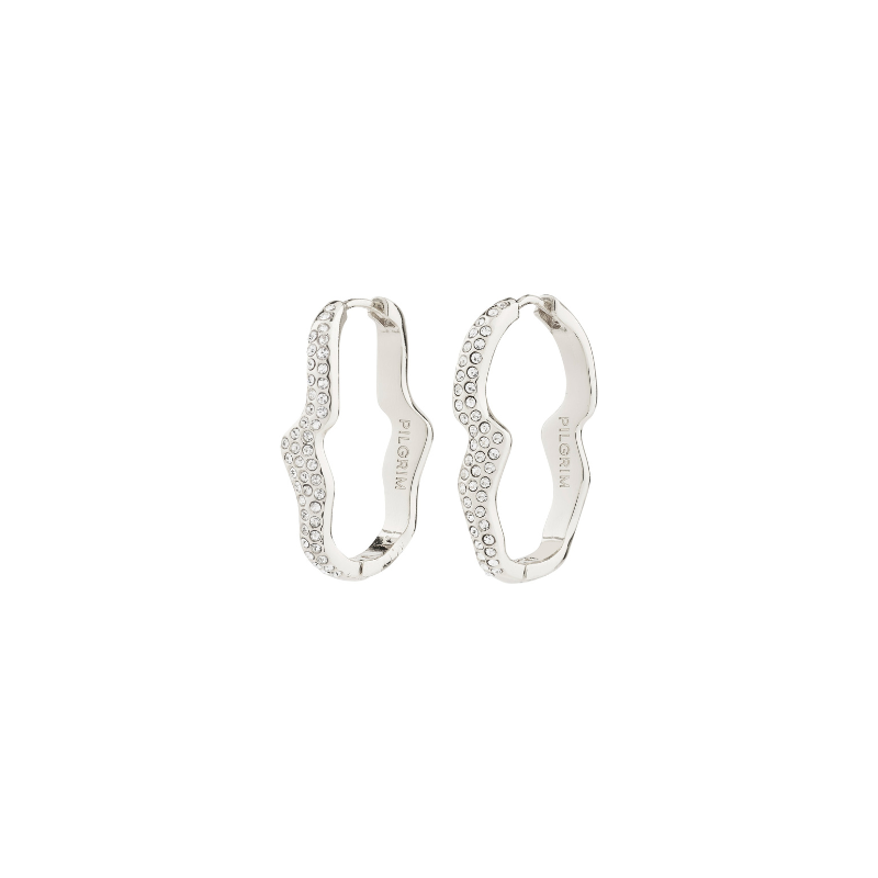 Connect Earring in Silver by Pilgrim