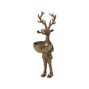 E+E Brass Frankie the Deer Dish Stand