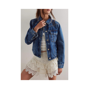 Jade Denim Jacket in High Dive by Free People