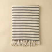 Castaway Cotton Throw in Slate