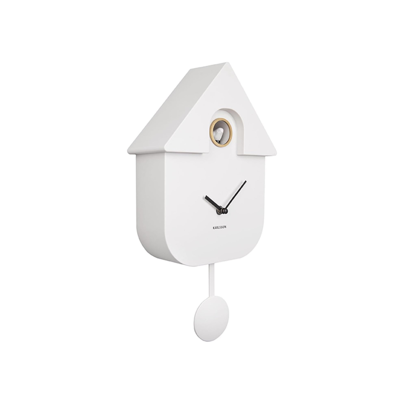 Karlsson Modern Cuckoo Clock in White