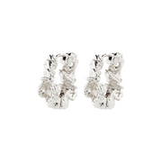 ACT Hoop Earrings Silver-Plated by Pilgrim