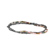 Delicate Stone Wrap Bracelet - Tourmaline/Hematite by Scout
