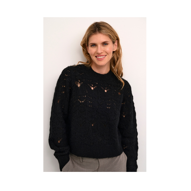 Myko Kimmy Sweater in Black by Culture