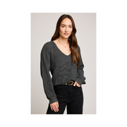 Hailey Sweater in Heather Charcoal by Gentle Fawn