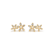 Lily Climber Earrings in Clear by Lover's Tempo