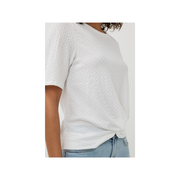Knot Shortsleeve Top in Off White by Esqualo