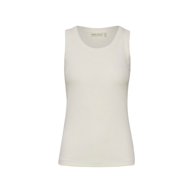 Dagna Tank in Whisper White Cream by InWear