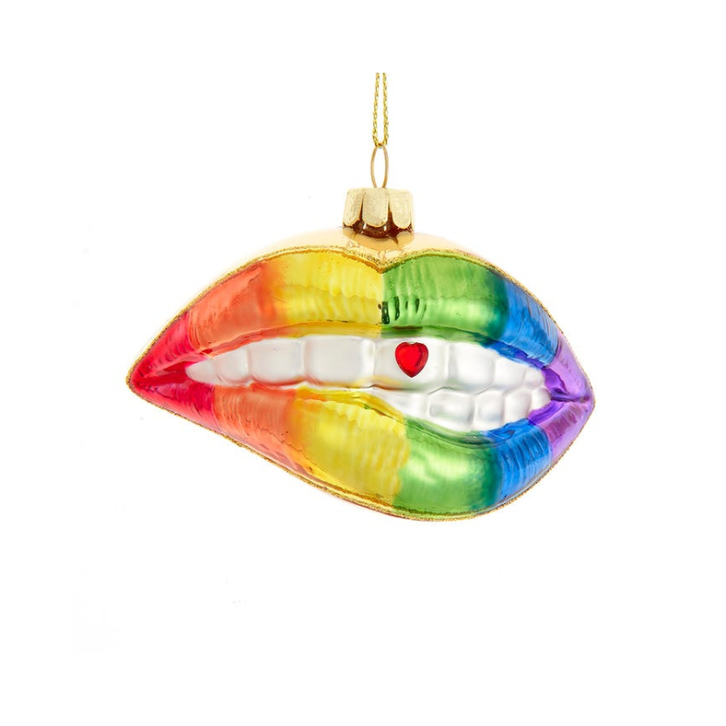 Pride Lips Ornament by Noble Gems