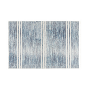 Dash & Albert Machine Washable Malta Blue Rug 2'6"x8'
