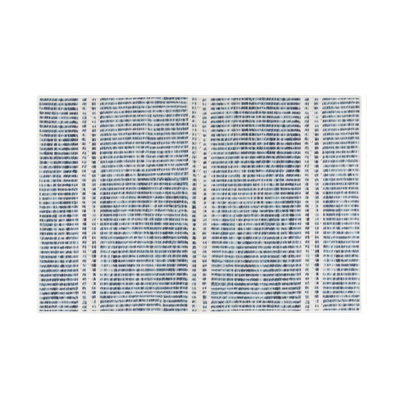Dash & Albert Machine Washable Malta Blue Rug 2'6"x8'
