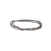 Delicate Stone Wrap Bracelet - Pyrite/Hematite by Scout
