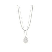 Nomad Coin Necklace in Silver by Pilgrim