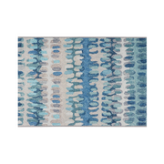 Dash & Albert Machine Washable Paint Chip Blue Rug 3x5
