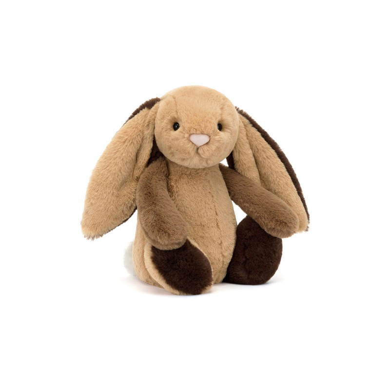 Jellycat Bashful Patchwork Brown Bunny Original