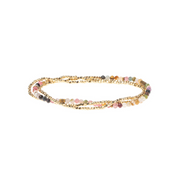 Delicate Stone Wrap Bracelet - Tourmaline/Gold by Scout