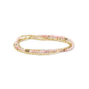 Delicate Stone Wrap Bracelet - Pink Opal/Gold by Scout