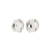 STAY Hoop Earrings Silver-Plated by Pilgrim
