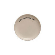 Wine Saying Stoneware Plate "Aged and Extra Fine"