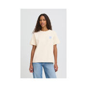 Balmers Short Sleeve Top in Birch/Multi by ICHIICHI Balmers Short Sleeve Top Birch/Multi