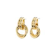 Agni Earrings in Gold by Pilgrim