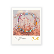 Stone of Love Rhodochrosite & Gold Mixed Media Bracelet by Scout