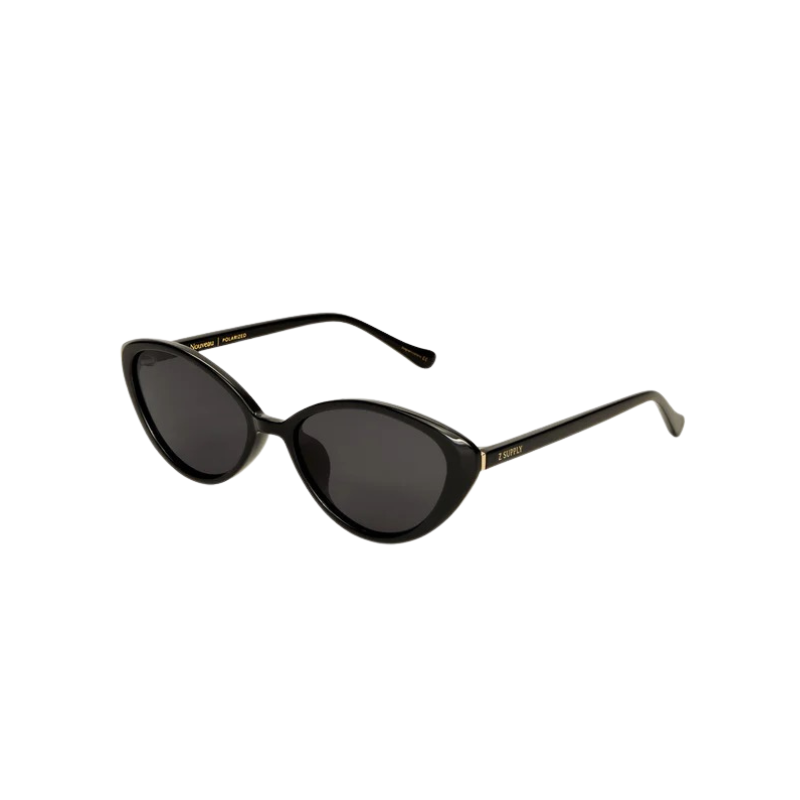 Nouveau Polished Black Grey Sunglasses by Z Supply