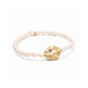 Protection Pearl Affirmation Bracelet in Gold by Scout