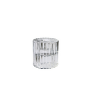 Rillo Candle Holder Clear Small
