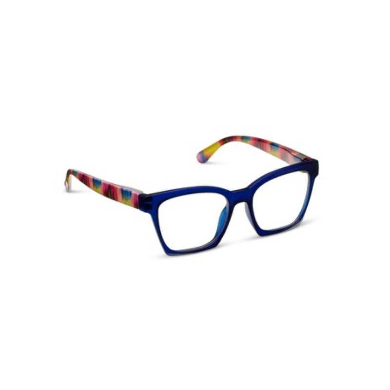 Peepers Bluelight Readers in Maisie Blue Ikat
