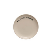Wine Saying Stoneware Plate "You Had Me at Merlot"