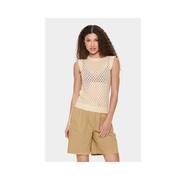 Keiry Knit Vest in Creme by Saint Tropez