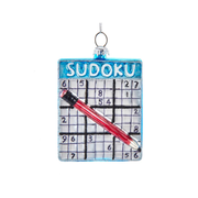 Glass Sudoko Ornament