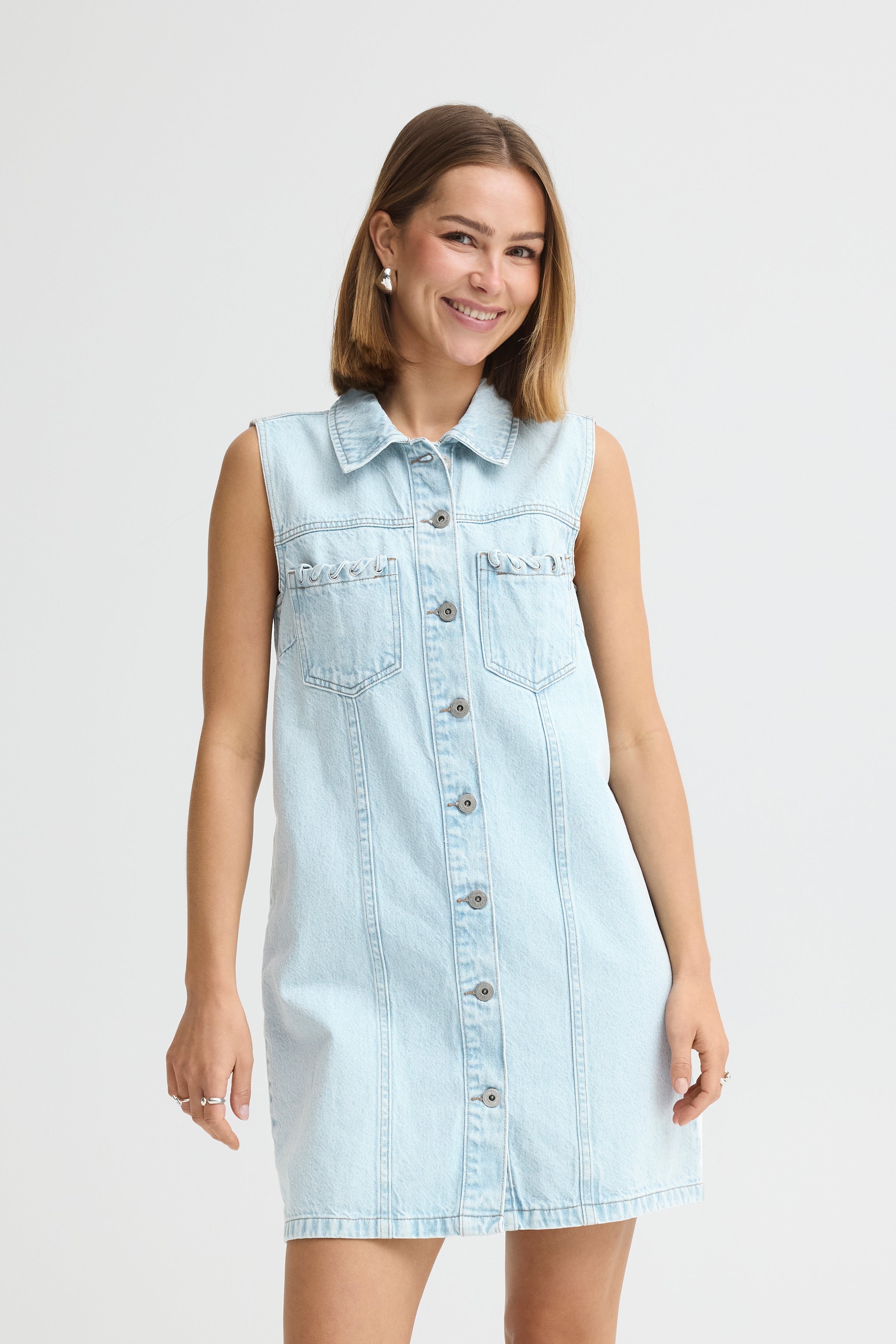 Pammi Denim Dress by ICHI