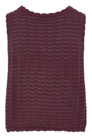 Dosia Vest in Vineyard Wine by ICHI