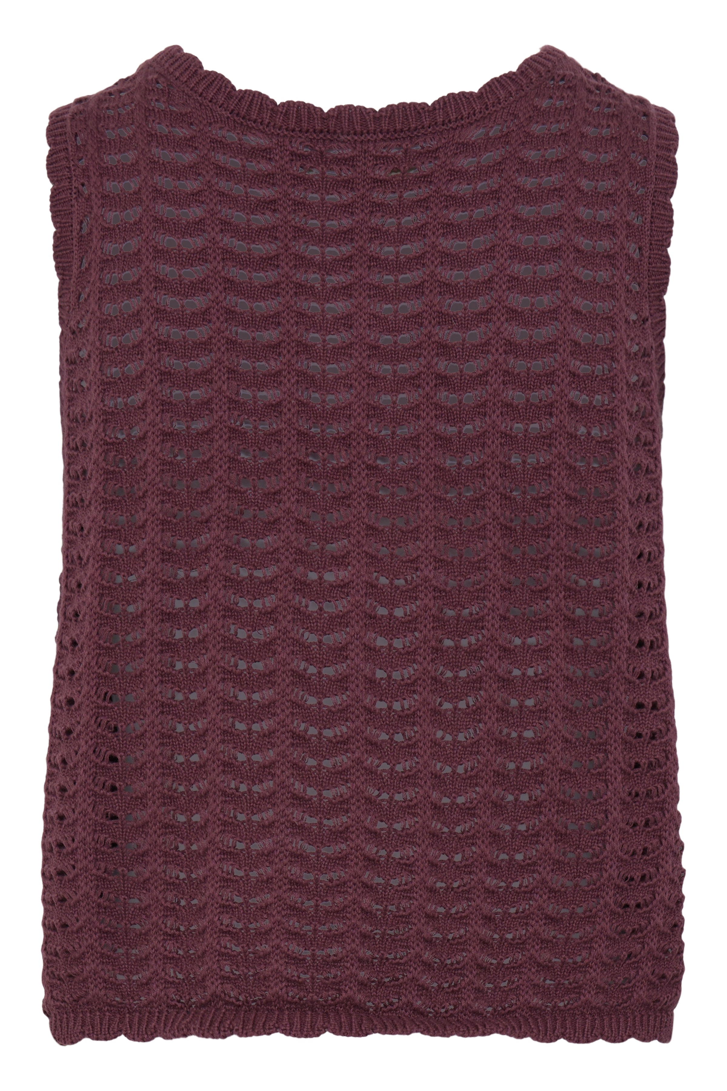 Dosia Vest in Vineyard Wine by ICHI