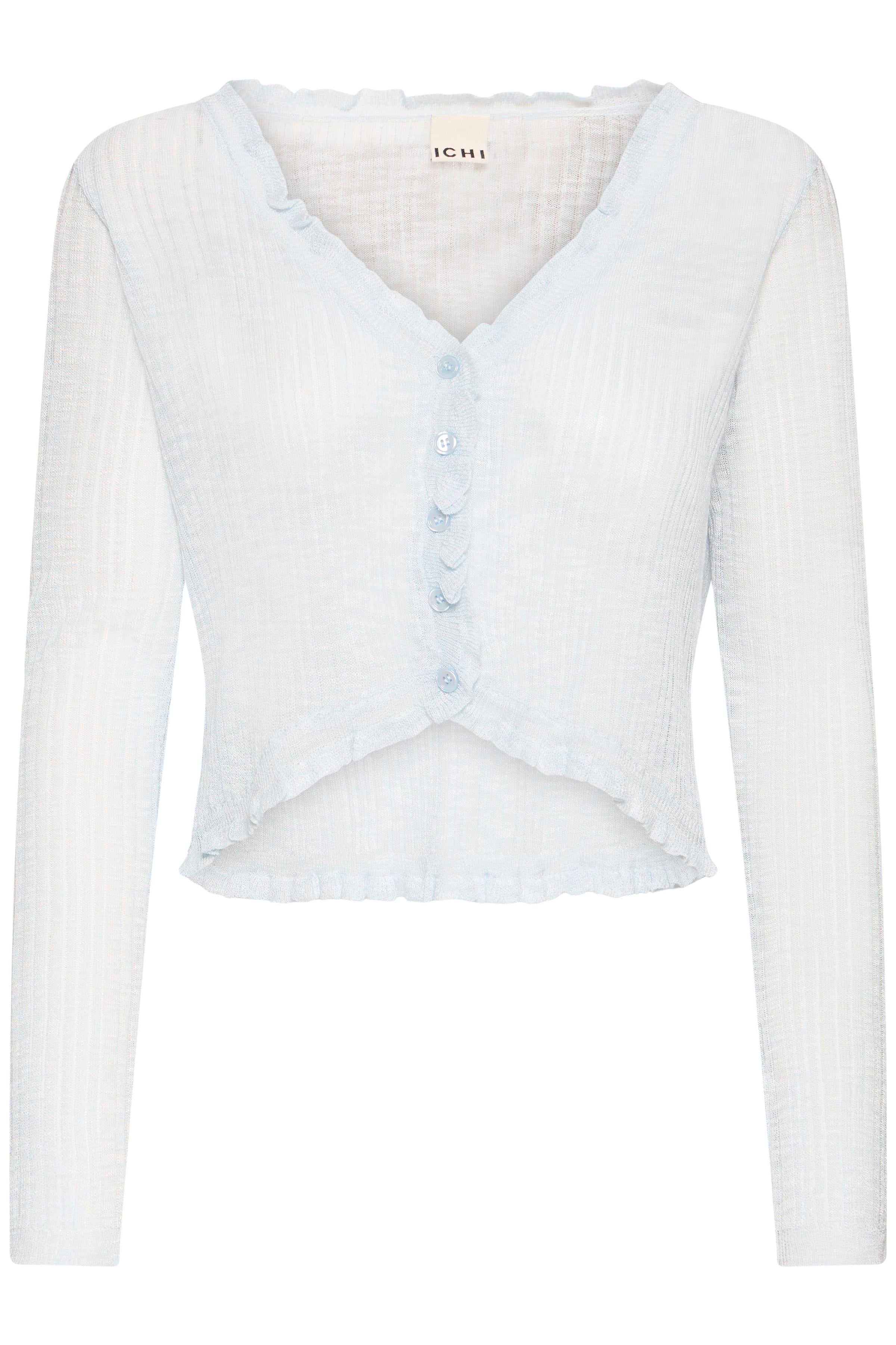 Bulac Cardigan in Floaty Blue by ICHI