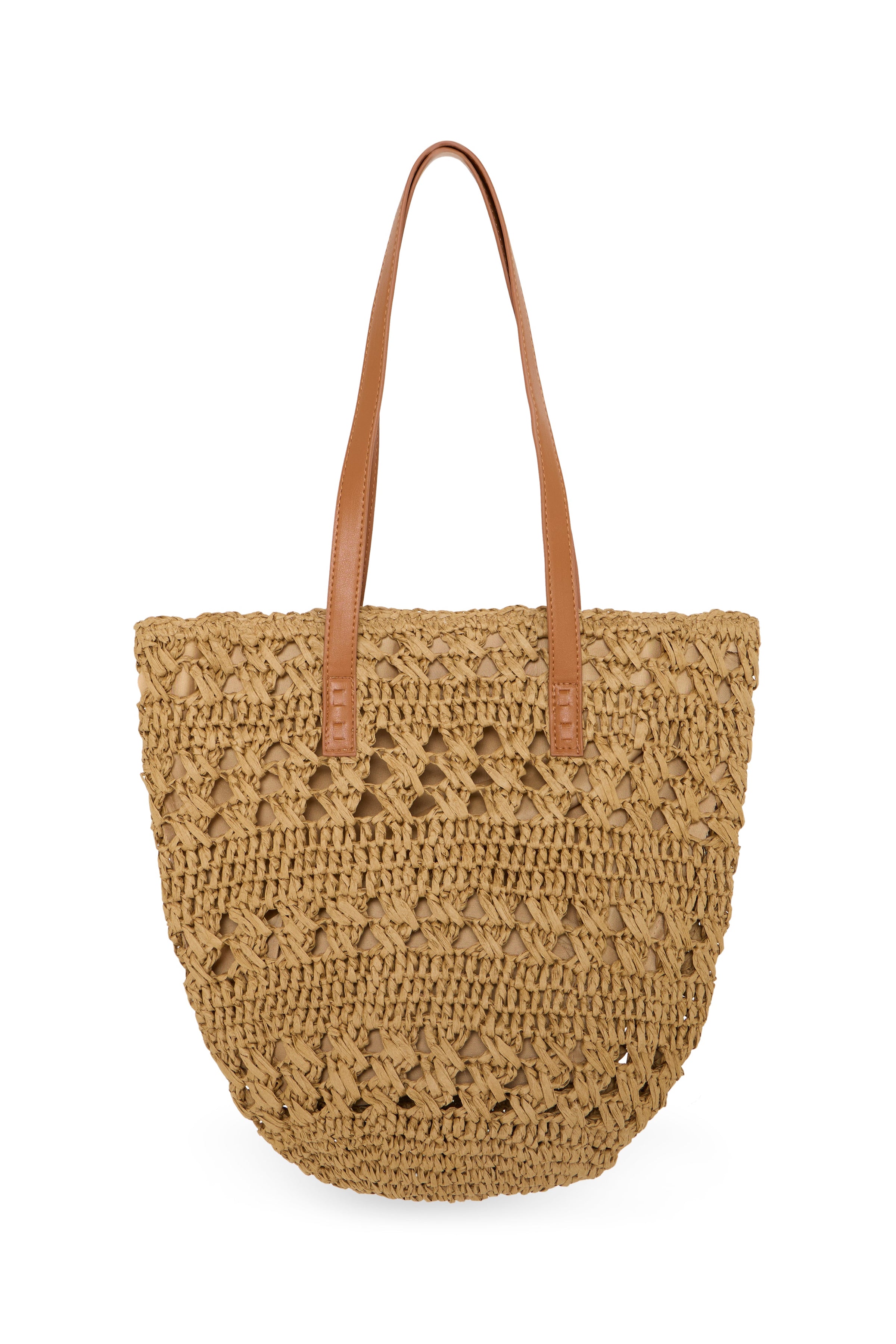 Freja Woven Bag in Golden Brown by ICHI