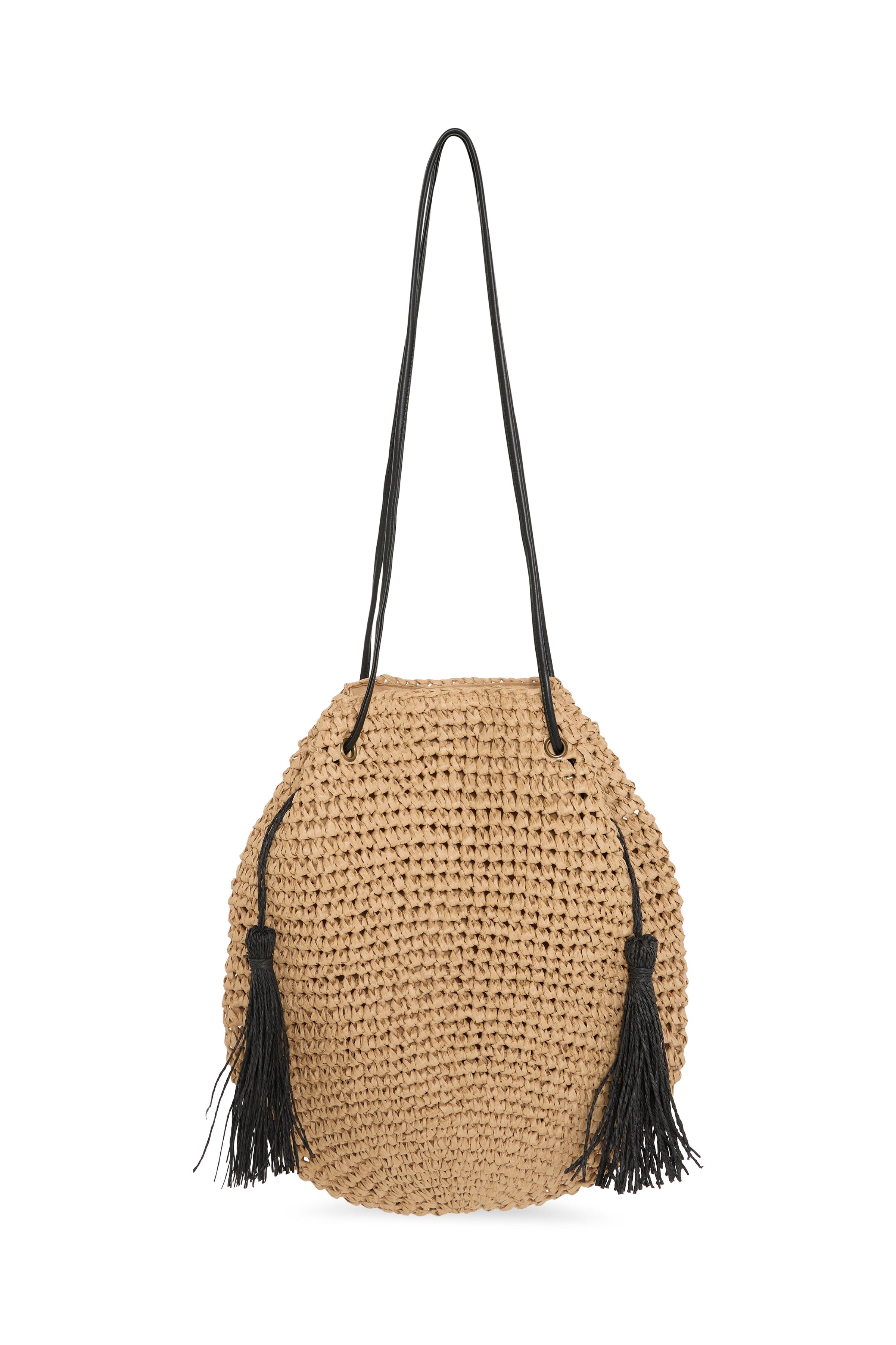 Maiken Woven Bag in Golden Brown by ICHI