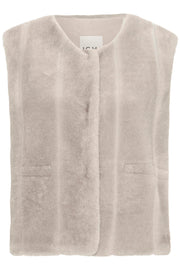 Fuzona Vest in Grey by ICHI