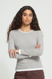Nellaya Long Sleeve in Grey by ICHI