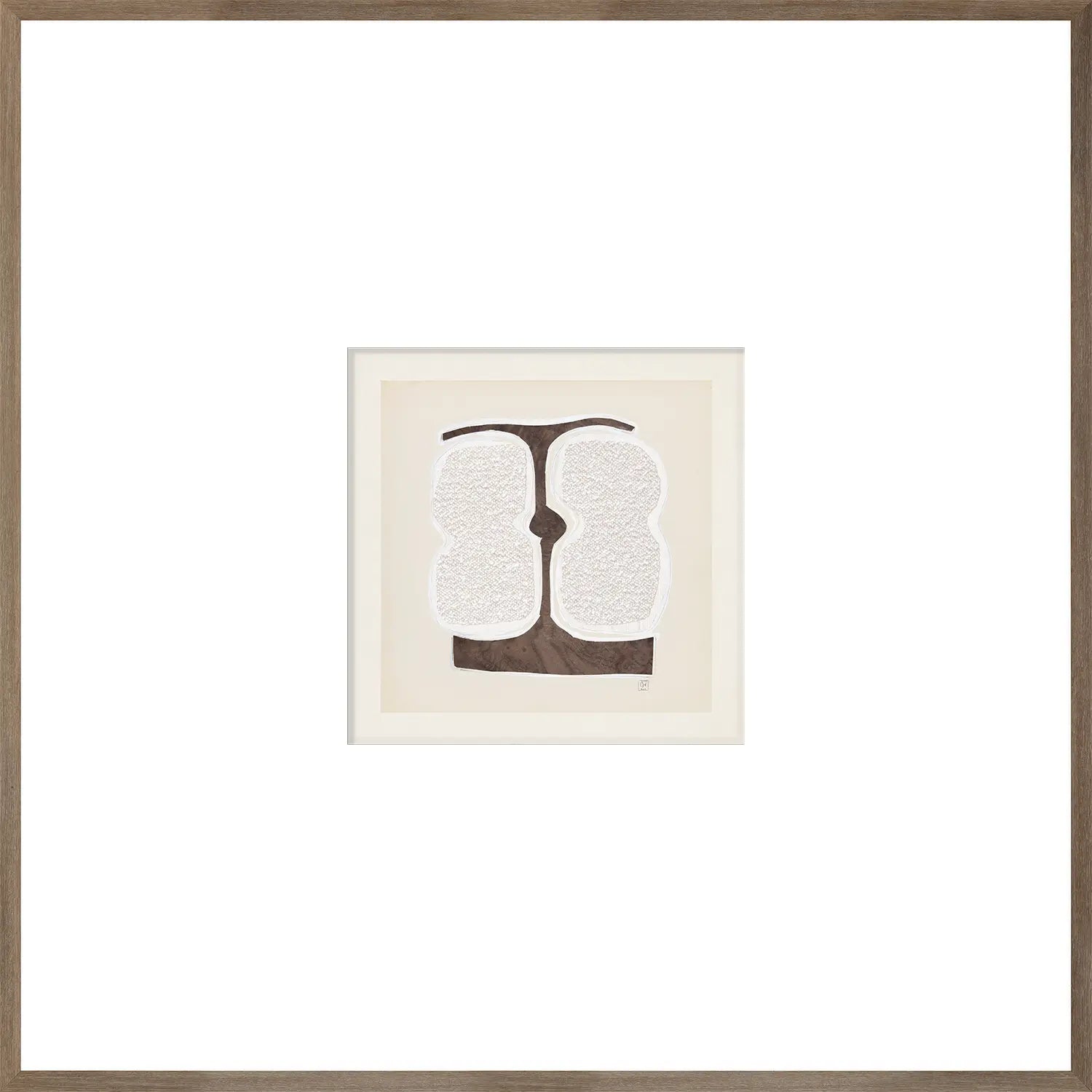 Bouclé Abstracts II - Glass Framed - 33.5"x33.5"
