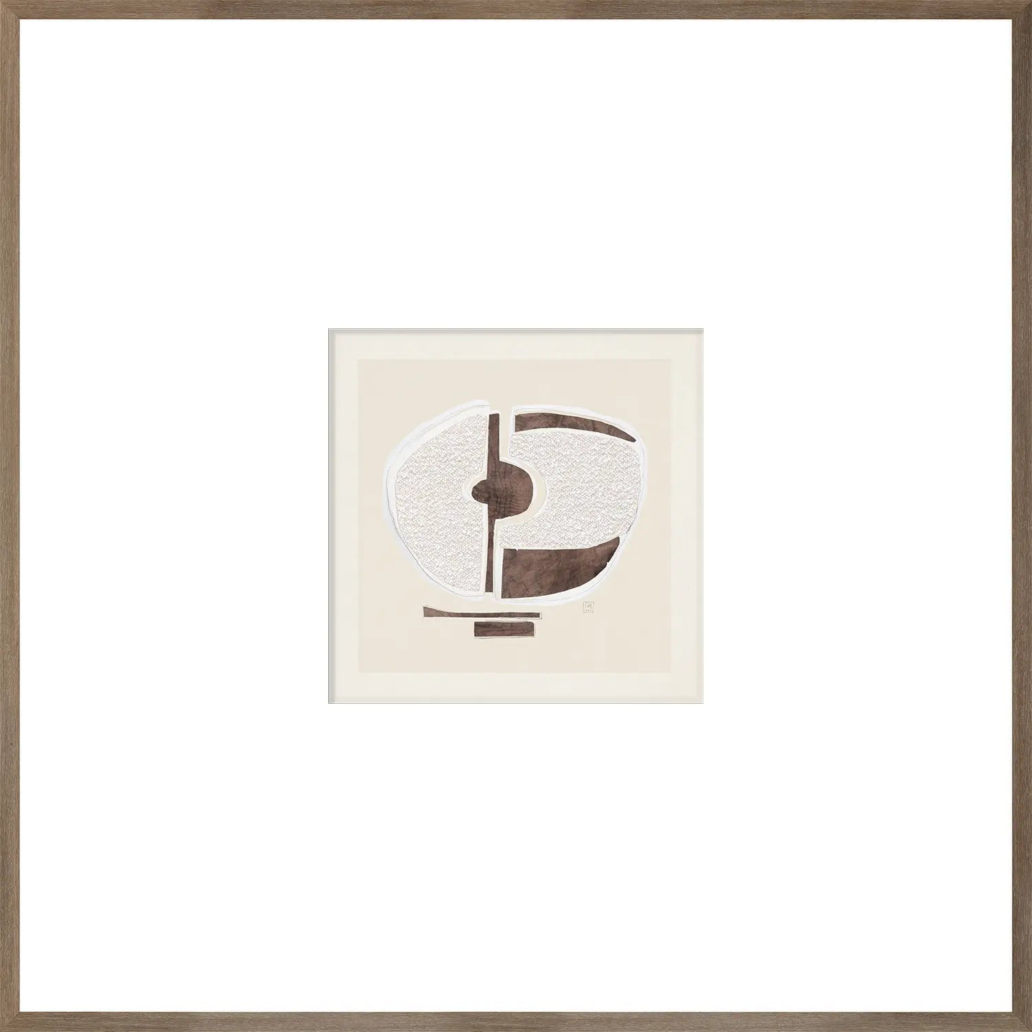 Bouclé Abstracts IV - Glass Framed -  33.5"x33.5"