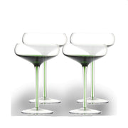 Gem Emerald Coupe Glass Set/4